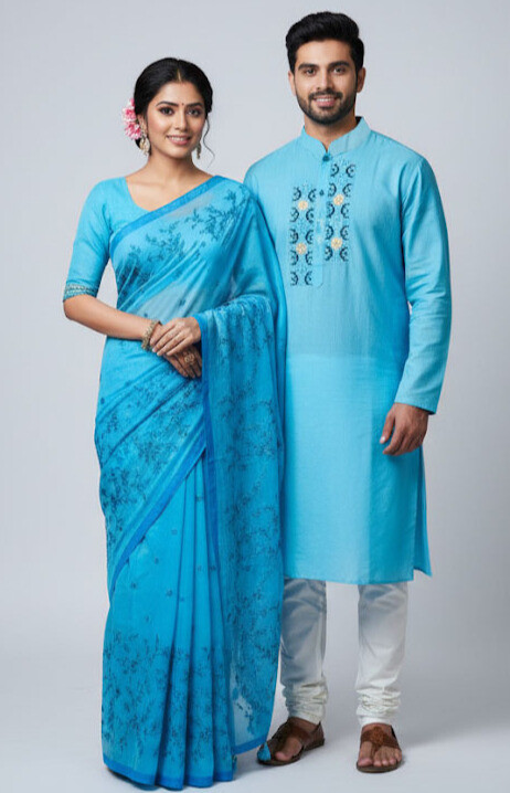 Sharee Panjabi Couple Dress