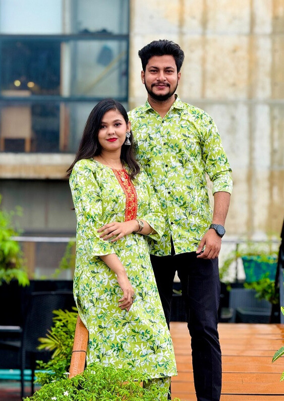 Shirt Three Piece Couple Set