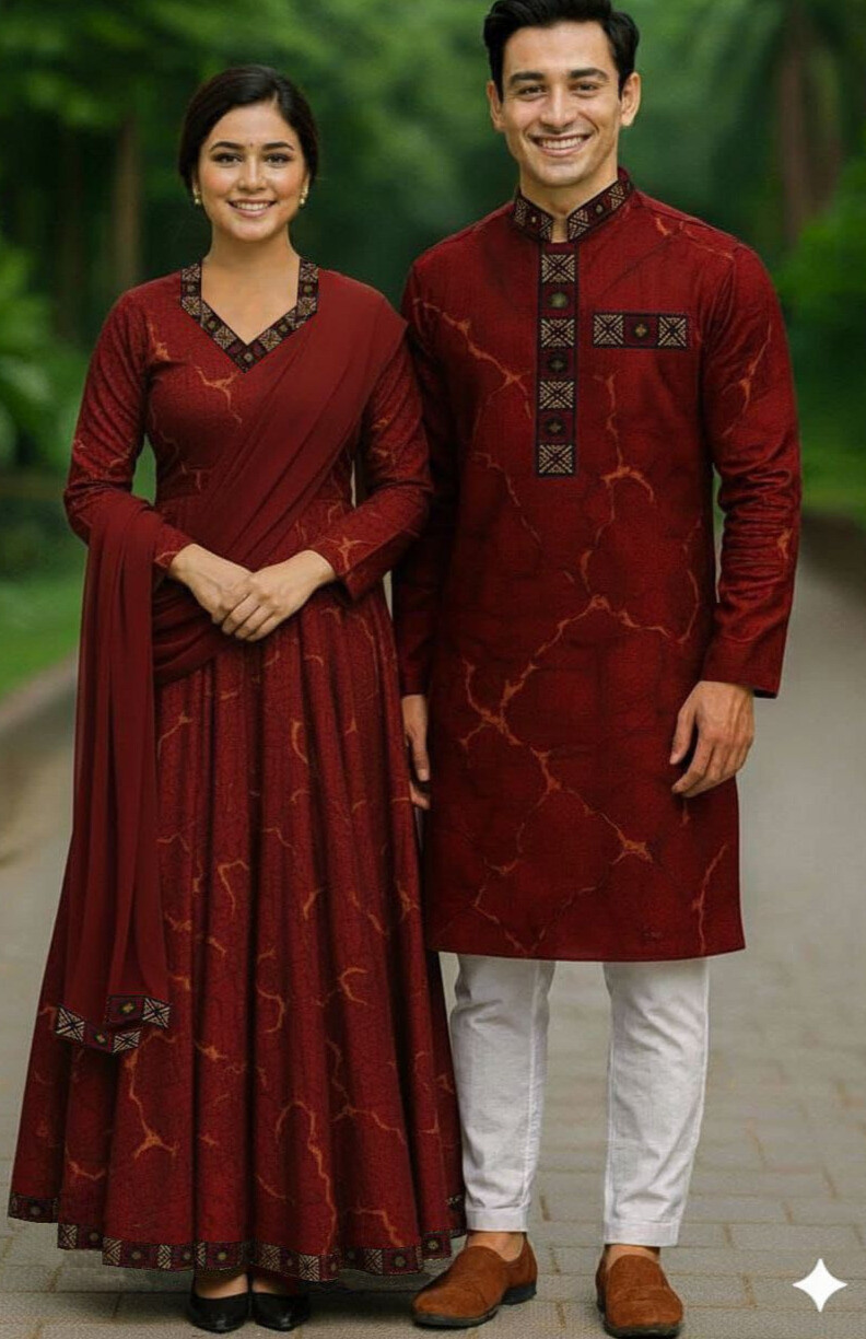 Couple Panjabi Three Piece Combo
