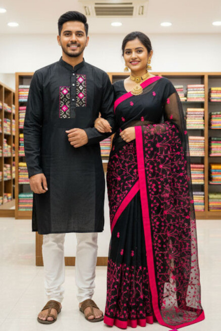Sharee Panjabi Couple Dress