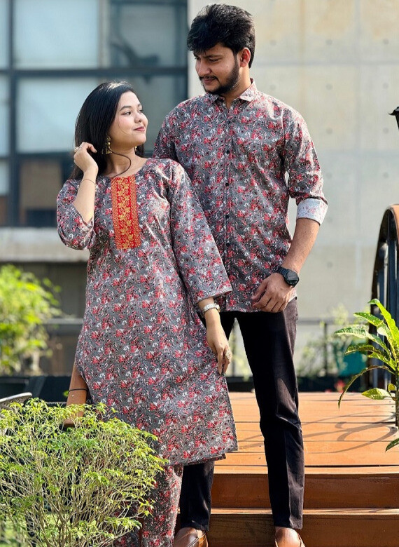 Shirt Three Piece Couple Set