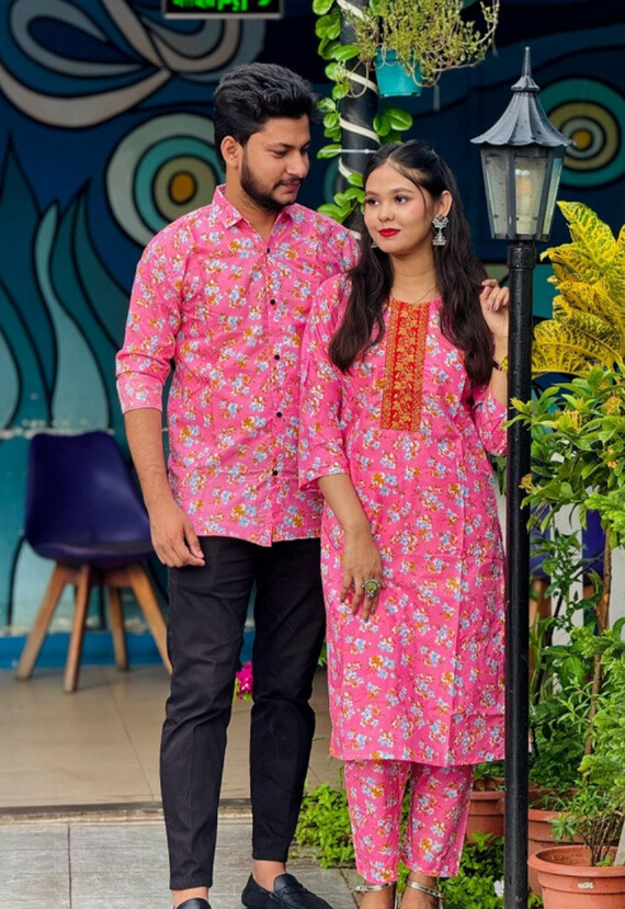 Shirt Three Piece Couple Set