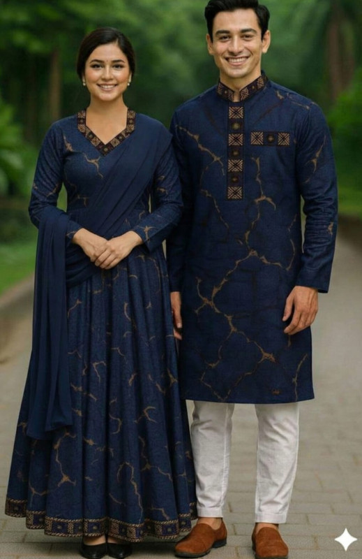 Couple Panjabi Three Piece Combo
